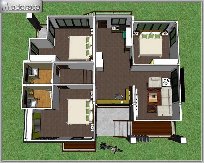 แบบบ้านโมเดิร์นลอฟท์ MD13