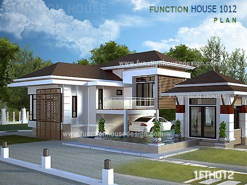 แบบบ้านชั้นครึ่ง สไตล์รีสอร์ท 1FTH012