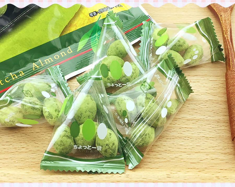 Matcha Almond อัลมอนด์เคลือบชาเขียวมัจฉะ