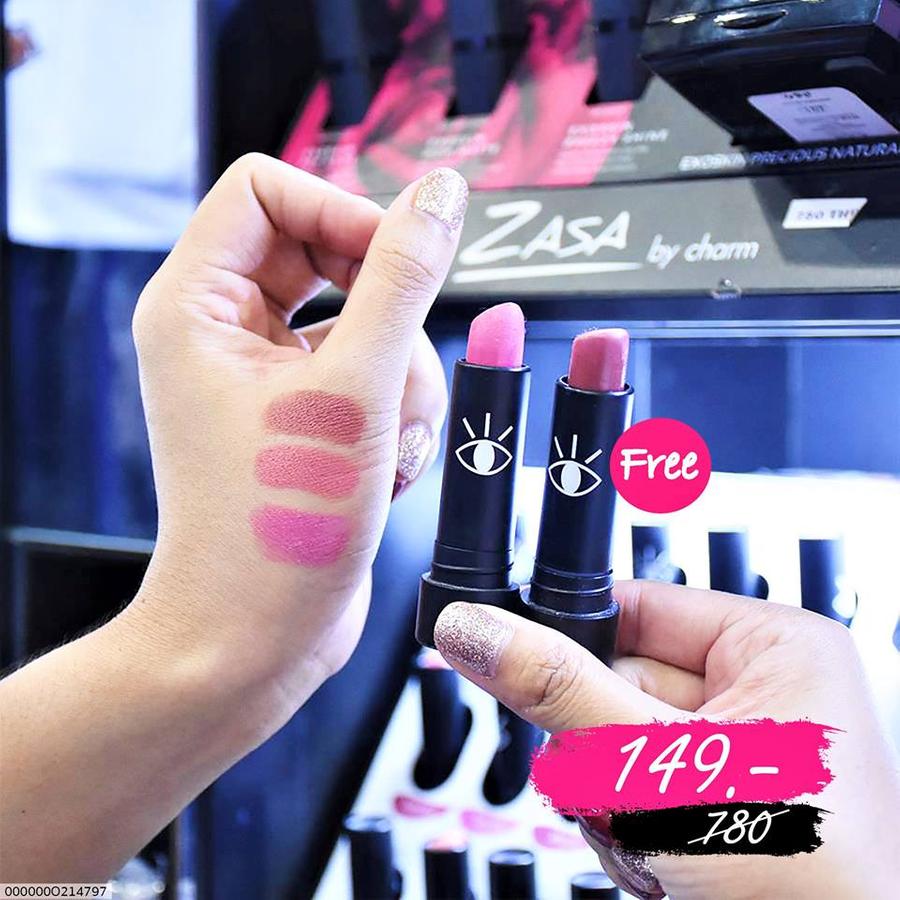 ซื้อ1แถม1) Boyfriend - Dare to dash lipstick 🏷ขนาด 3.6กรัม ซื้อ1แถม1 ในราคาเพียง 149บ. (เฉลี่ยชิ้นละ 74.5บ.) จากปกติราคา 780บ. สีที่ร่วมรายการได้แก่ Adam / Brad / Charlie /Taylor Mark /Sean / Harry / Coby Christ / Leo /Tommy Nial / Ralph / Zac