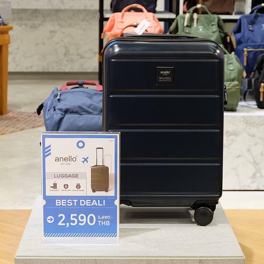 กระเป๋าเดินทาง anello Luggage ขนาด 20” เหลือ 2,590 บาท จาก 5,990 บาท