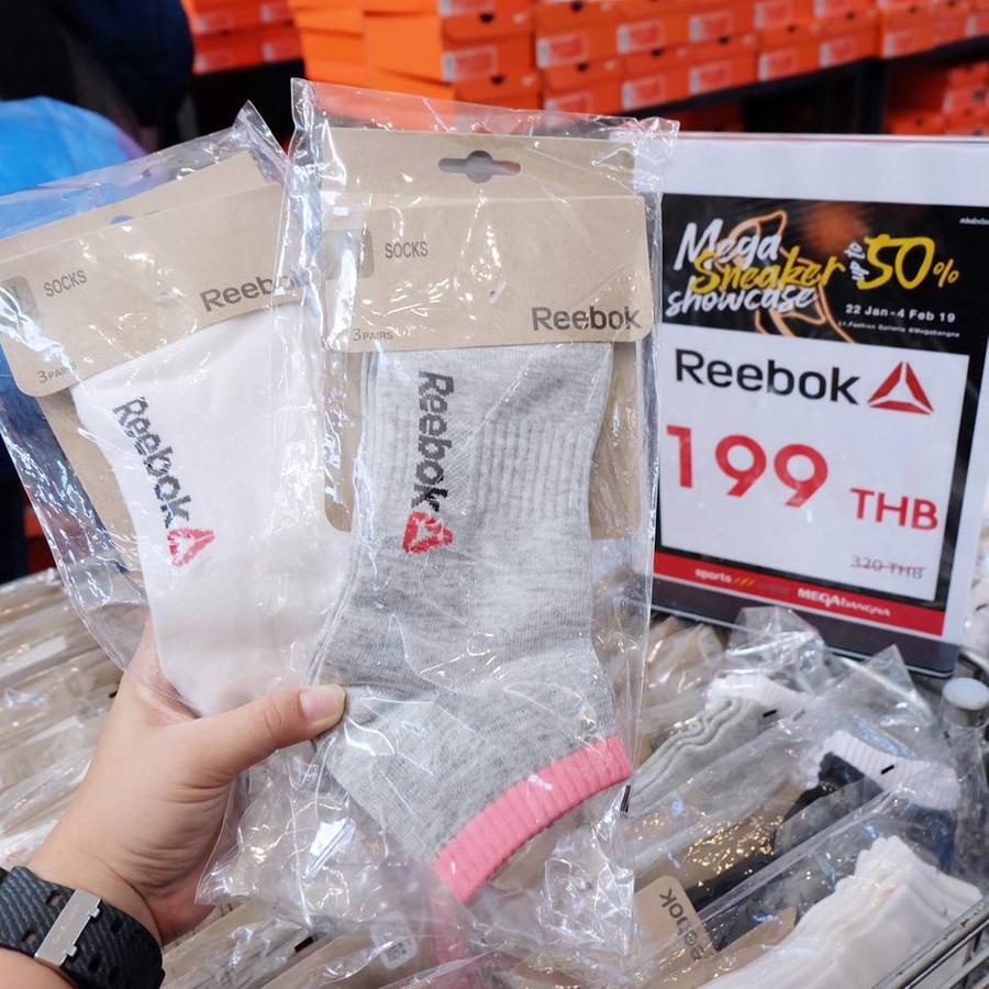 ถุงเท้า Reebok ลดเหลือ 199.-